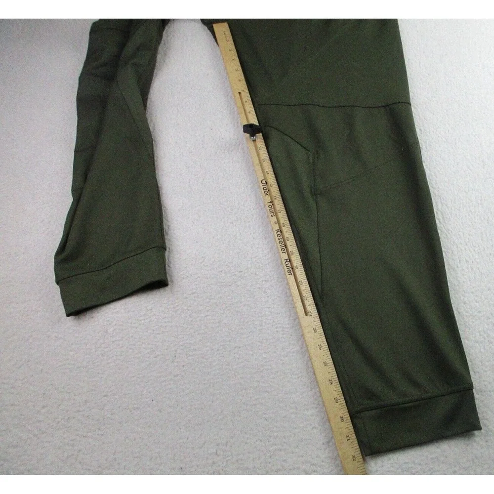 Hylete Jogger Pants Mens Size XXL Green Zip Pocket Drawstring Tapered Active Gym